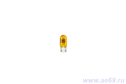 Лампа А12* 5 безцокальная желтая  (W2.1*9.5d) "Osram" Германия